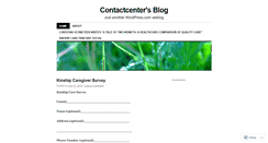 Desktop Screenshot of contactcenteroec.wordpress.com