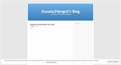 Desktop Screenshot of escuela39anguil.wordpress.com