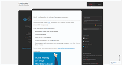 Desktop Screenshot of creynders.wordpress.com
