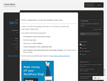 Tablet Screenshot of creynders.wordpress.com