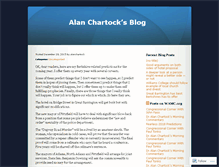 Tablet Screenshot of alanchartock.wordpress.com