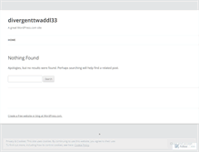 Tablet Screenshot of divergenttwaddl33.wordpress.com