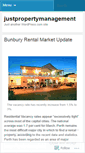 Mobile Screenshot of justpropertymanagement.wordpress.com