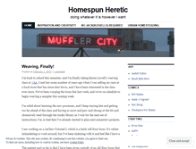Tablet Screenshot of homespunheretic.wordpress.com