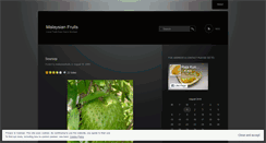 Desktop Screenshot of malaysianfruits.wordpress.com