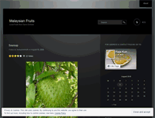 Tablet Screenshot of malaysianfruits.wordpress.com