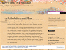 Tablet Screenshot of fibro2fabulous.wordpress.com
