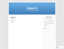 Tablet Screenshot of cognos8.wordpress.com