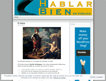 Tablet Screenshot of hablarbien.wordpress.com