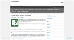 Desktop Screenshot of pmstrategies.wordpress.com