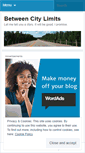 Mobile Screenshot of betweencitylimits.wordpress.com