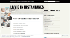 Desktop Screenshot of lavieeninstantanes.wordpress.com