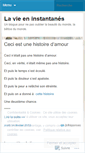 Mobile Screenshot of lavieeninstantanes.wordpress.com