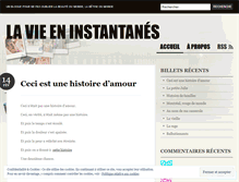 Tablet Screenshot of lavieeninstantanes.wordpress.com
