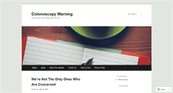 Desktop Screenshot of colonoscopywarning.wordpress.com