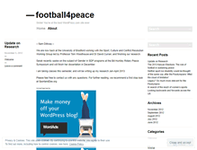 Tablet Screenshot of football4peace.wordpress.com
