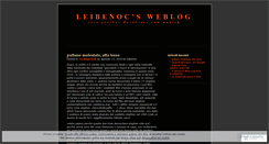 Desktop Screenshot of leibenoc.wordpress.com