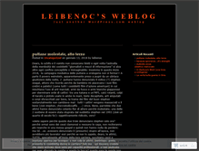 Tablet Screenshot of leibenoc.wordpress.com