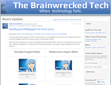 Tablet Screenshot of brainwreckedtech.wordpress.com