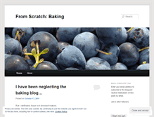 Tablet Screenshot of fromscratchbaking.wordpress.com