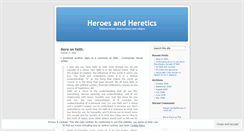 Desktop Screenshot of heroesheretics.wordpress.com