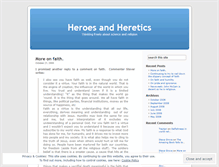Tablet Screenshot of heroesheretics.wordpress.com