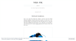 Desktop Screenshot of nikspik.wordpress.com