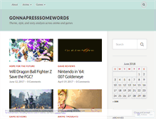 Tablet Screenshot of gonnapresssomewords.wordpress.com