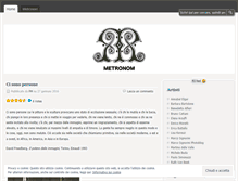 Tablet Screenshot of metronomblog.wordpress.com