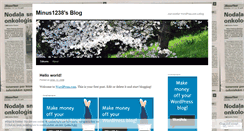 Desktop Screenshot of minus1238.wordpress.com