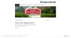 Desktop Screenshot of firstpresfondy.wordpress.com