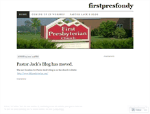 Tablet Screenshot of firstpresfondy.wordpress.com