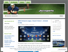 Tablet Screenshot of jazzsportsbook.wordpress.com