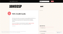 Desktop Screenshot of janiegsp.wordpress.com