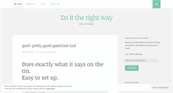 Desktop Screenshot of doittherightway.wordpress.com
