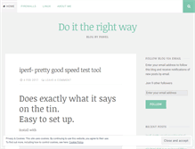 Tablet Screenshot of doittherightway.wordpress.com