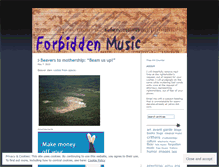 Tablet Screenshot of forbiddenmusic.wordpress.com
