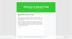 Desktop Screenshot of blessd.wordpress.com