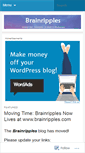 Mobile Screenshot of brainripples.wordpress.com