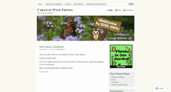 Desktop Screenshot of carawaywildthings.wordpress.com