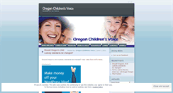 Desktop Screenshot of oregonchildrensvoice.wordpress.com
