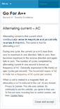Mobile Screenshot of goforaplusplus.wordpress.com