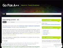 Tablet Screenshot of goforaplusplus.wordpress.com