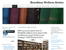 Tablet Screenshot of brocktonwritersseries.wordpress.com