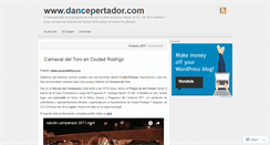 Desktop Screenshot of dancepertador.wordpress.com