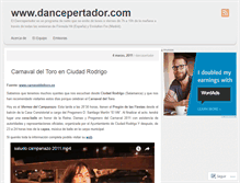 Tablet Screenshot of dancepertador.wordpress.com