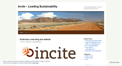 Desktop Screenshot of incitesustainability.wordpress.com