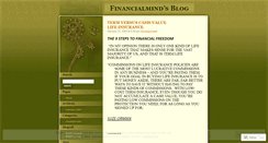 Desktop Screenshot of financialminds.wordpress.com