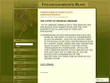 Tablet Screenshot of financialminds.wordpress.com