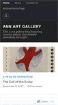 Mobile Screenshot of annartgallery.wordpress.com